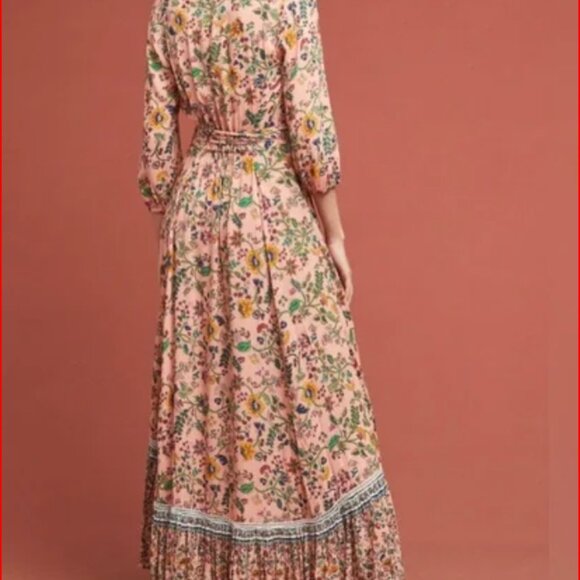 Anthropologie Farm Rio Clara Maxi Wrap Dress *READ DESCRIPTION* - Picture 3 of 11